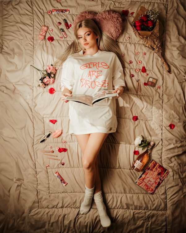 "Girls Are Drugs" White T-shirt ™ - Image 3